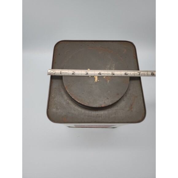 Vintage Sysco Spanish Paprika 96 Oz Large White Tin Houston Texas Rare Find - Picture 10 of 12